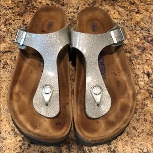 Birkenstock Galaxy Silver Sandals🌊💙
